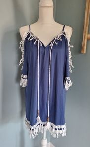 Navy Blue Coverup